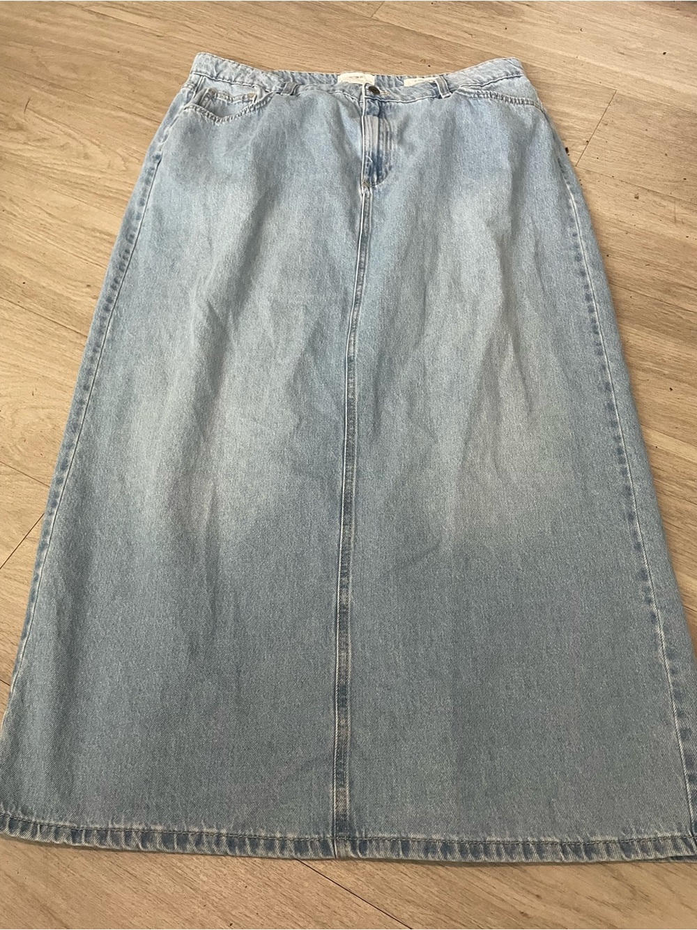 Cotton On Light Blue Denim Maxi Skirt
